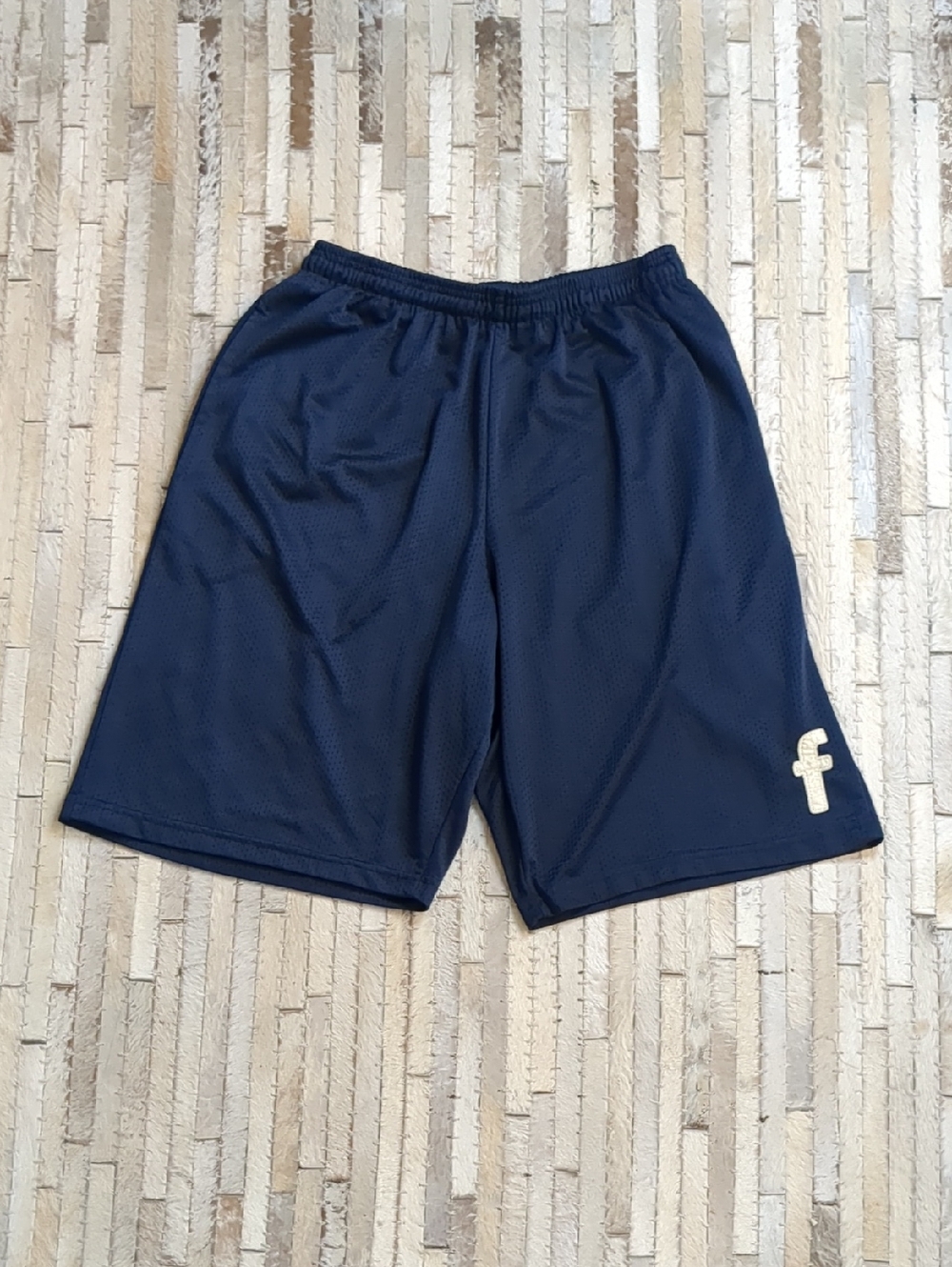 Facebook Vintage MV Sport Men's L Blue Employee Mesh Basketball Shorts